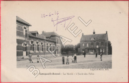 Longueil-Annel (60) - La Mairie - L'École Des Filles (Circulé En 1916) - Longueil Annel