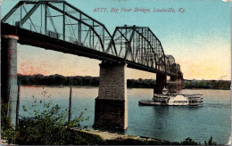 13-4-2024 (1 Z 46) VERY OLD - (posted In 1914) - USA 4577 Big Four Bridge - Louisville - Ponts