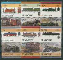 St. Vincent 1985 Lokomotiven 832/43 ZD Postfrisch - St.Vincent (1979-...)