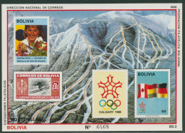 Bolivien 1988 Olympiade Calgary Block 173 Postfrisch (C22887) - Bolivie