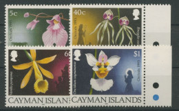 Cayman-Islands 1993 Weihnachten, Orchideen 694/97 Postfrisch - Kaaiman Eilanden