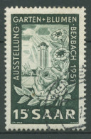 Saarland 1951 Garten Und Blumen 307 Gestempelt - Gebruikt