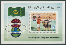 Mauretanien 1977 Fußball-WM Argentinien Block 19 Postfrisch (C27528) - Mauritania (1960-...)