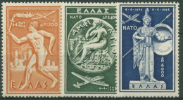 Griechenland 1954 NATO: 5 Jahre Nordatlantikpakt 615/17 Postfrisch - Unused Stamps