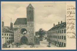 Prenzlau Alte Kaserne, Gelaufen 1904 Bahnpost (AK2824) - Prenzlau