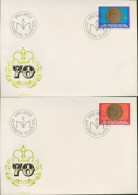 Liechtenstein 1976 Ersttagsbrief FDC 649/50 Blockeinzelmarken Aus Bl.10 (X16590) - FDC