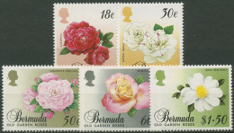 Bermuda-Inseln 1989 Pflanzen Blumen Gartenrosen 550/54 Postfrisch - Bermudes