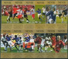 Nevis 2002 Fußball-WM Japan Südkorea Viertelfinale 1827/38 Postfrisch - St.Kitts-et-Nevis ( 1983-...)