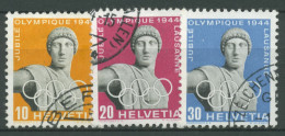 Schweiz 1944 50 Jahre Int. Olympisches Komitee 428/30 X Gestempelt - Gebraucht