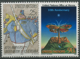UNO New York 1989 UNO-Büro Wien Gemälde 577/78 Postfrisch - Unused Stamps
