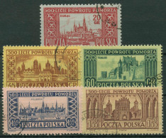 Polen 1954 Thorner Frieden Stadtansichten 872/76 Gestempelt - Used Stamps