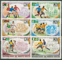 Obervolta 1974 Fußball-WM In Deutschland 524/29 Gestempelt - Obervolta (1958-1984)