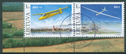 Litauen 2003 Luftfahrtmuseum Kaunas Segelflugzeuge 833/34 Gestempelt - Lituania