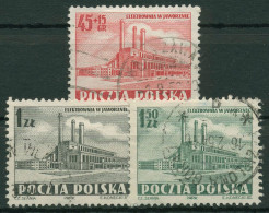 Polen 1952 Industrie Elektrizitätswerk 764/66 Gestempelt - Usati