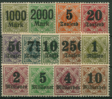 Württemberg Dienstmarken 1923 Mit Aufdruck 171/83 Mit Falz - Nuovi