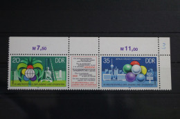 DDR 2345 - 2346 Postfrisch Dreierstreifen #WQ285 - Andere & Zonder Classificatie