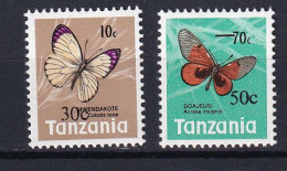 265 TANZANIE 1979 - Y&T 137/38 - Papillon - Neuf ** (MNH) Sans Charniere - Tanzania (1964-...)