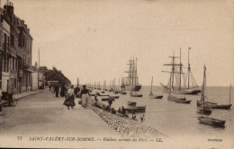 80 , Cpa  SAINT VALERY Sur SOMME , 77 , Voiliers Sortant Du Port  (2932) - Saint Valery Sur Somme