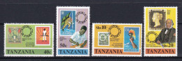 265 TANZANIE 1980 - Y&T 139/42 - Timbre Sur Timbre - Neuf ** (MNH) Sans Charniere - Tansania (1964-...)