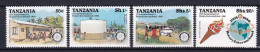 265 TANZANIE 1980 - Y&T 143/46 - Rotary - Neuf ** (MNH) Sans Charniere - Tanzania (1964-...)