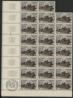 N° 1024 12 Fr LOCOMOTIVE Panneau De 23 Ex Neufs ** (MNH) Cote 55,20 € Voir Suite - Full Sheets