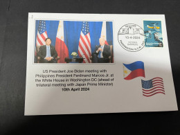 13-4-2024 (1 Z 47) Philippines President Marco Jr Visit To USA & Meet Joe Biden - 10th April 2024 - Militares