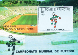 S Tomé E Príncipe - 1989 - World Football Cup / Italia'90 - MNH - Sao Tome And Principe