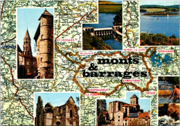 13-4-2024 (1 Z 48) France - Map - Monts & Barrages - Landkarten