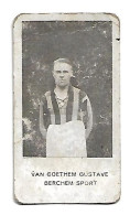 Serie Joueurs De Football Belges Nr 74, Van Goethem Gustave, Berchem Sport (format 6.5cm X 3.5cm) (lower Condition) - Trading-Karten