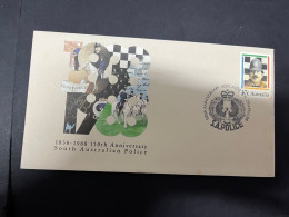 13-4-2024 (1 X 49) Australia - 1988 - 150th Anniversary Of SA Police - Ersttagsbelege (FDC)