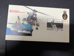 13-4-2024 (1 X 49) Australia - 1986 - 75th Anniversary Of The Royal Australian Navy (part 2 - 4 Covers) - Omslagen Van Eerste Dagen (FDC)