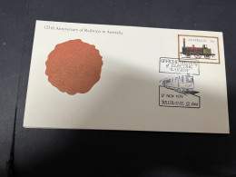 13-4-2024 (1 X 49) Australia - 1979 - 125th Anniversary Of Railway In Australia (2 Covers) - FDC