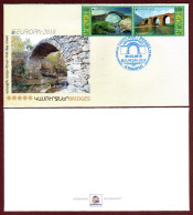 Artsakh 2018 FDC "Europa.Bridges "Jarvan's"and "Karavaz" (XIII And V-VII Century AD)" Quality:100% - Arménie