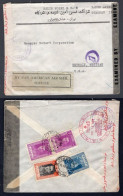 IRAN 1945 Censored Airmail Cover To USA. Anglo-Soviet Censor Mark (p376) - Iran