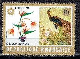 Exposition Universelle D'Osaka. Fleurs Diverses Et Sujets Divers : Paon - Unused Stamps