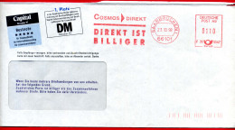 1998 - Allemagne Fédérale - Lettre  De Saarbrücken Machine à Affranchir "DIREKT IST BILLIGER" - Frankeermachines (EMA)