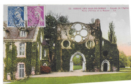 78 Abbaye Des Vaux De Cernay Facade De L'eglise Rare - Vaux De Cernay