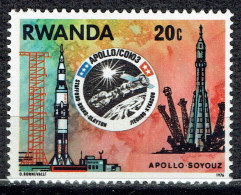 Conférence Spatiale USA - URSS : Rampe De Départ Apollo Et Soyouz - Unused Stamps