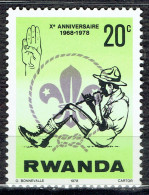 10ème Anniversaire Du Scoutisme Au Rwanda : Joueur De Flûte - Ongebruikt