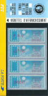 Plaquette Du Service Philatélique Des PTT Avec 4 Vignettes N°88 à 91 - Appareil C004.75961 - 1985 Carta « Carrier »