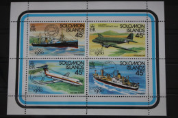 Salomoninseln 413-416 Postfrisch Kleinbogen Luftfahrt #FS464 - Solomon Islands (1978-...)