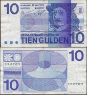 Niederlande - Netherlands 10 Gulden 25-04-1968 Pick 91b F/VF (3/4)   (d232 - Autres & Non Classés