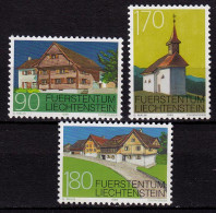 Liechtenstein Baudenkmäler 1998 Mi. 1186-88 ** Unter Postpreis  (c110 - Autres & Non Classés