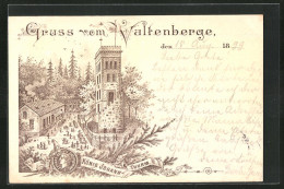 Lithographie Neukirch / Lausitz, König-Johann Turm Auf Dem Valtenberge  - Neukirch (Lausitz)