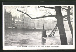 AK Paris, Inondation 1910, Vue Prise Du Quai Des Orfèvres, Hochwasser  - Inondations