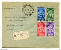 Incoronazione SS Pio XII Su Busta Raccomandata - Unused Stamps