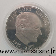 FRANCE - MÉDAILLE - PRÉSIDENT JACQUES CHIRAC - 1995 - 2007 - BE - Andere & Zonder Classificatie