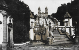 PORTUGAL- BRAGA - Bom Jesus Do Monte - Cinco Sentidos (Postal Fotografico Escrito Em 7-10-1957). - Braga