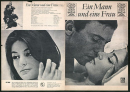 Filmprogramm Film Für Sie Nr. 51 /68, Ein Mann Und Ein Frau, Anouk Aimée, Pierre Barouh, Regie: Claude Lelouch  - Magazines