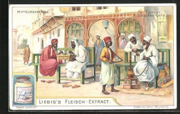 Sammelbild Liebig, Mittelmeerreise, Arabisches Café In Tunis  - Liebig